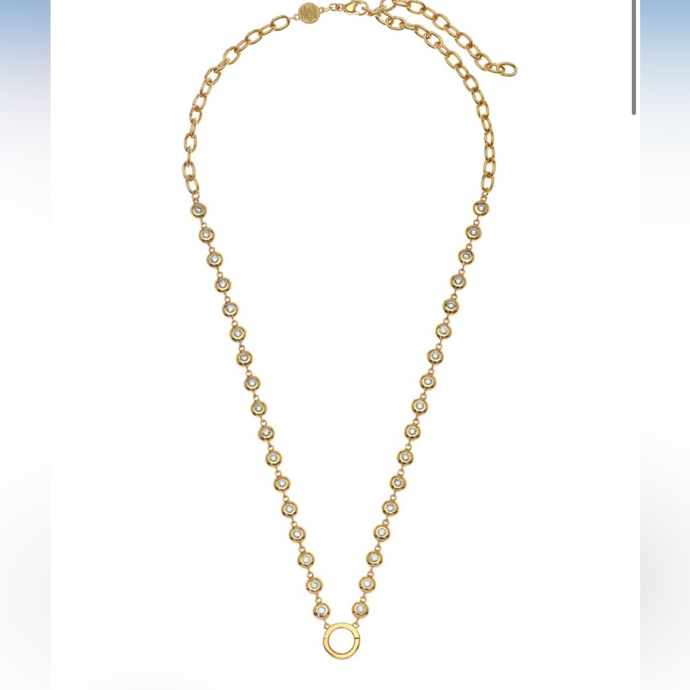 Goldbug Bezel Charm Necklace